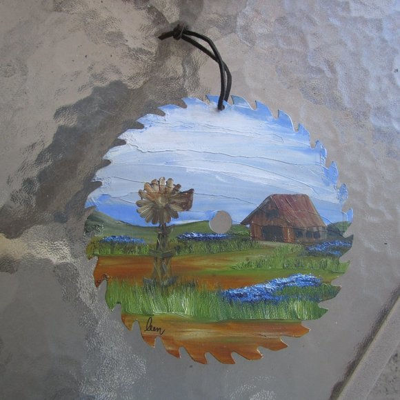 Leen Other - Texas Bluebonnets Country Saw Blade Art